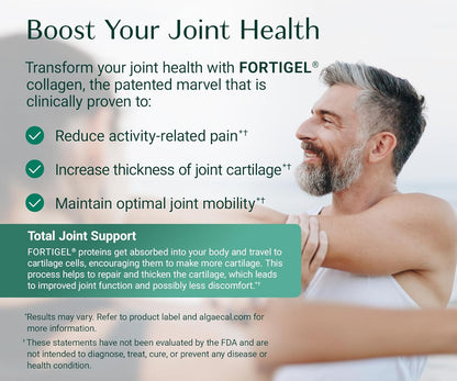 AlgaeCal Collagen – 4 Clinically Supported Peptides for Bone, Joint & Skin Health (30 Servings)