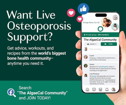 AlgaeCal Bone Builder Pack – Plant-Based Calcium & Strontium for Bone Strength and Density