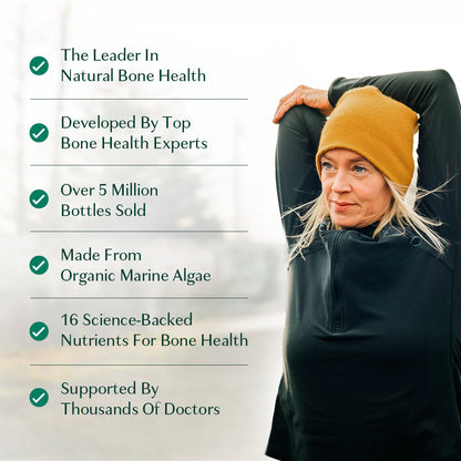 AlgaeCal Bone Strength Capsules – Calcium + D3 & K2 (120 Veggie Caps)
